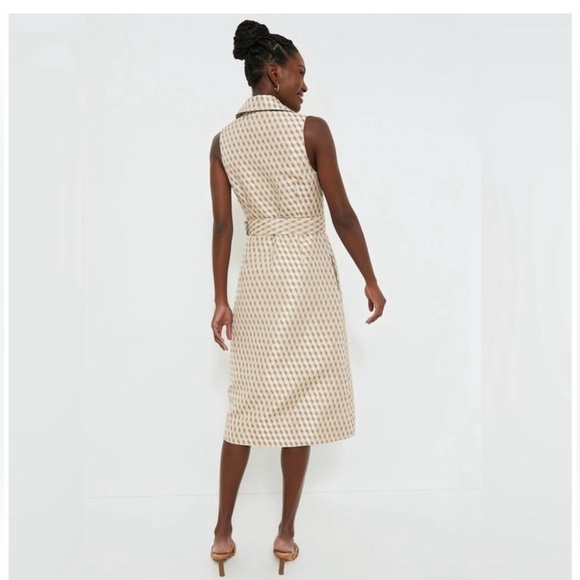 Tuckernuck Ocean Spray Cheyenne Dress Size XXL NWT Geo Print Belted Midi - Picture 9 of 16